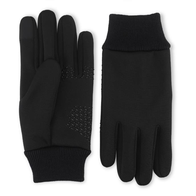 totes toasties® Mens Thermal Lined SmartTouch Gloves Black Extra Image 3